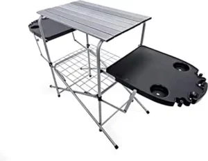 Camco Deluxe Folding Grill Table-Best camping kitchen