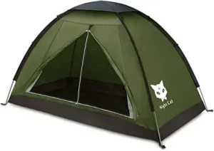 Tangkula Tent Cot - Elevated Camping Tent with Carry Bag